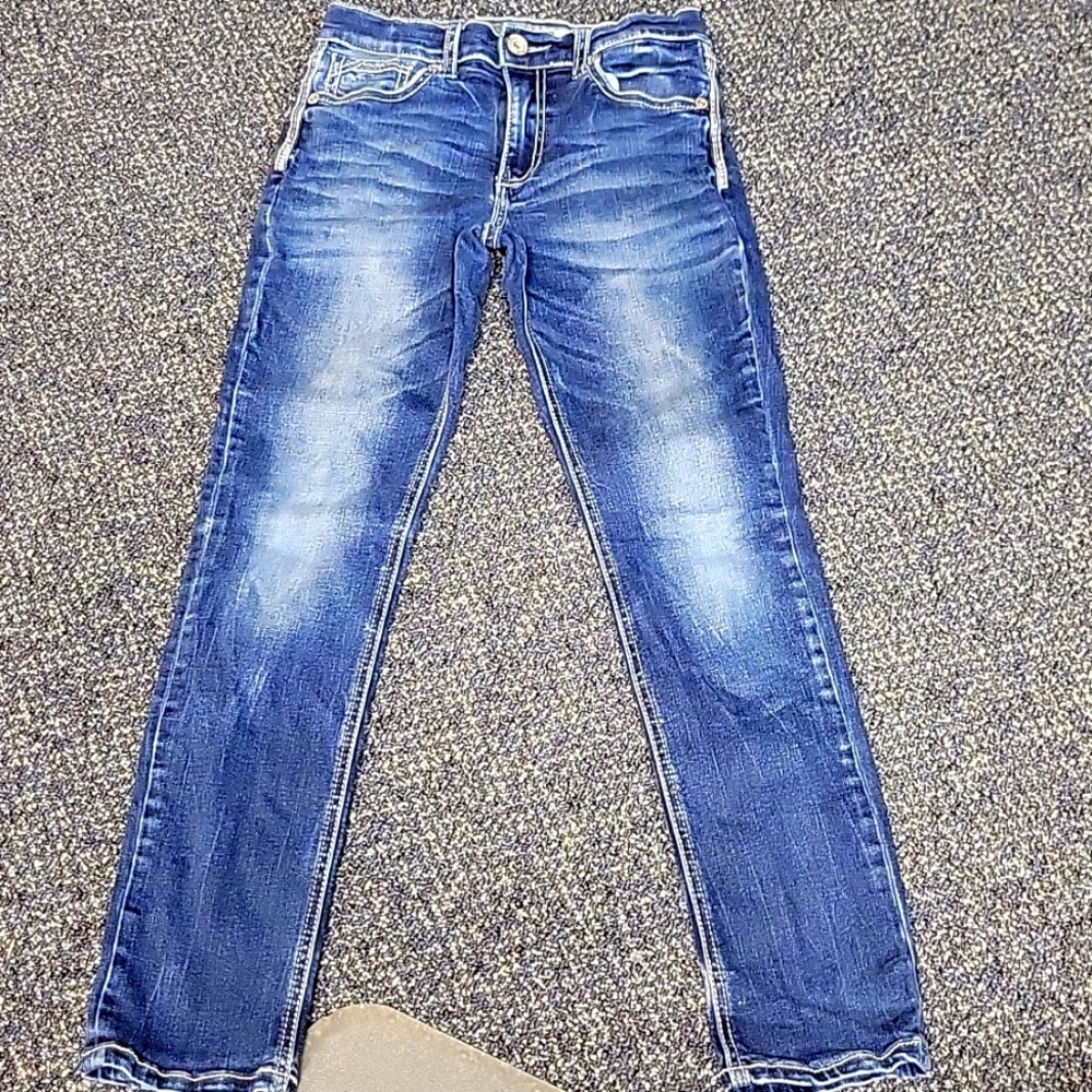 Buckle BKE CONNER STRAIGHT SIZE 12 Boys Dark Blue Jeans